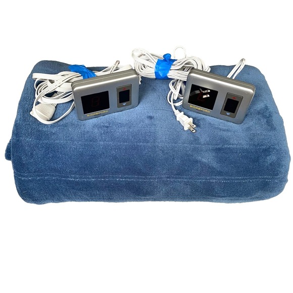 Biddeford Blankets Other - Biddeford Electric Blanket King Blue Heated Cover Dual Control Microplush, Fine!